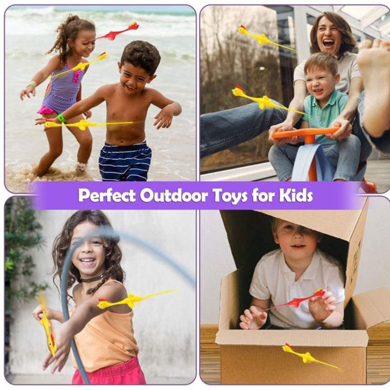 Slingshot Chicken Flying Finger Toys