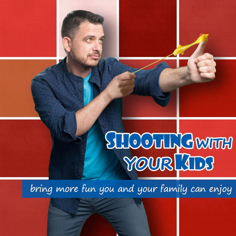 Slingshot Chicken Flying Finger Toys