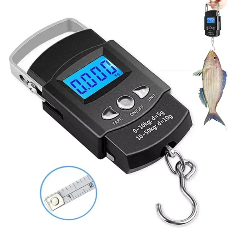 Portable Electronic Scales Weighing 50kg/1g with a spring scale hook luggage