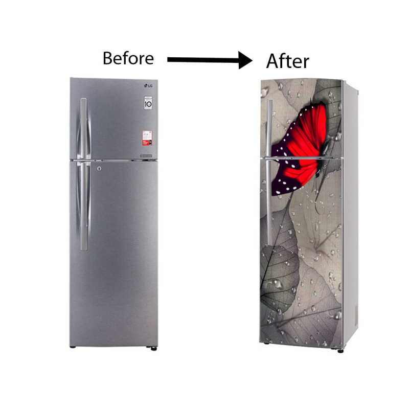 Fridge Door Stickers 3D Adhesive Wallpaper