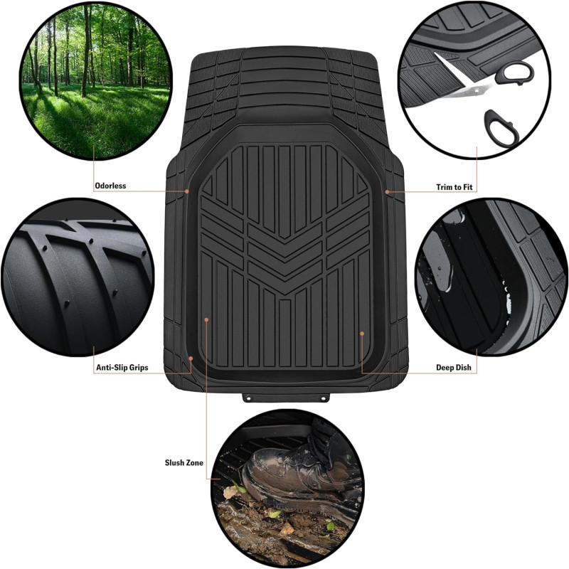 High Quality Car Pvc Floor Mats Black