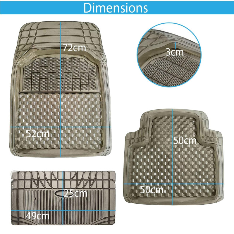 High Quality Car Pvc Floor Mats Smoke