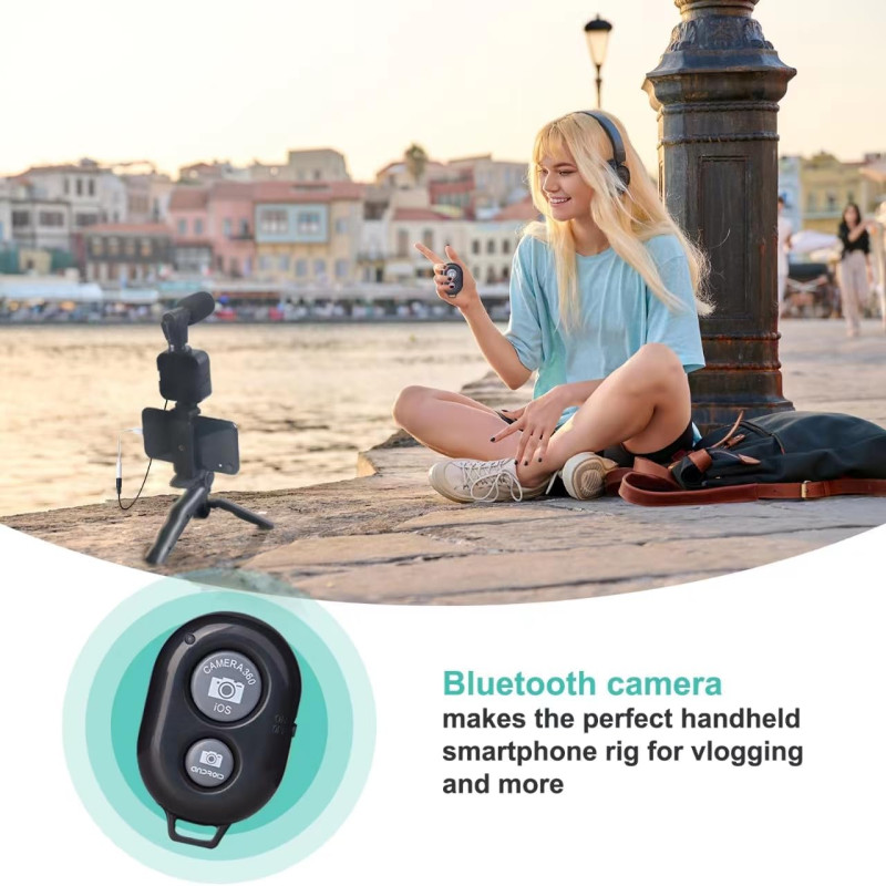 Vlogger Kits Microphone LED Light Mini Tripod