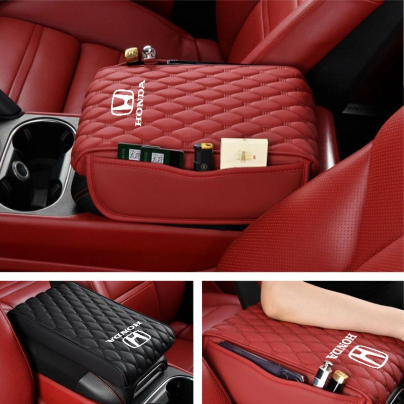 Car Armrest Cushion & Storage Pocket For Toyota Honda Suzuki Kia Hyundai & More
