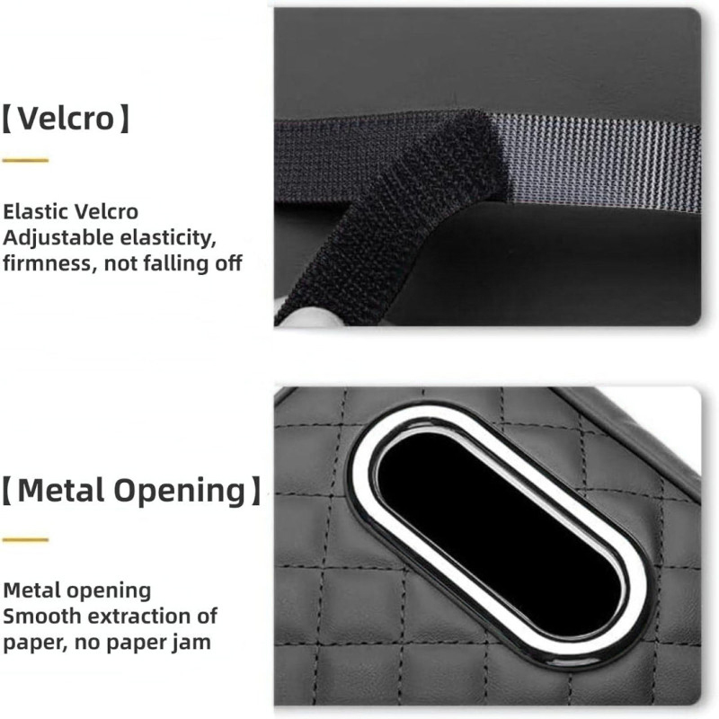 Car Armrest Cushion With Tissue Box & Storage Pocket For Toyota Honda Suzuki Kia Hyundai & More