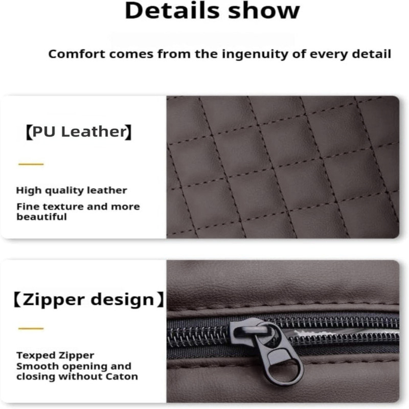 Car Armrest Cushion With Tissue Box & Storage Pocket For Toyota Honda Suzuki Kia Hyundai & More