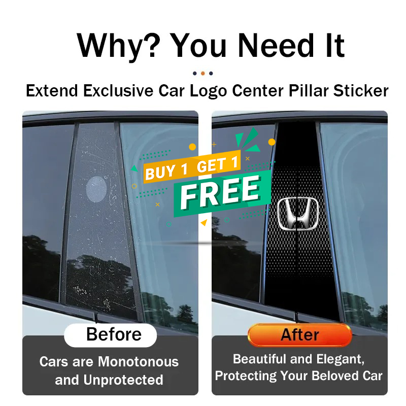 Car Center Pillar Sticker For Toyota Honda Suzuki Kia Hyundai & More