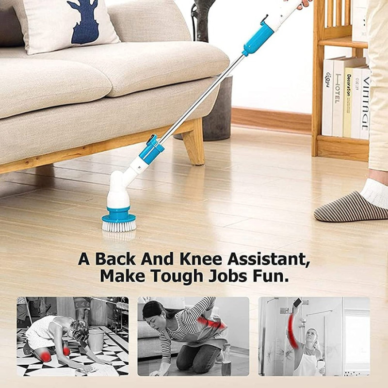 Electric Spin Scrubber Turbo Scrub Cleaning Brush
