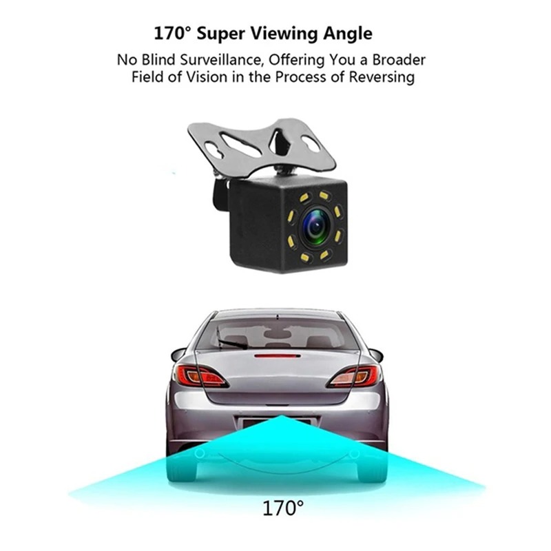 8 Led Car Rear View Back Camera Universal Night View Camera