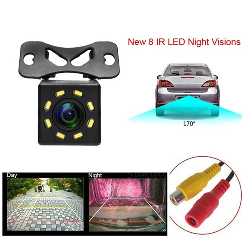 8 Led Car Rear View Back Camera Universal Night View Camera