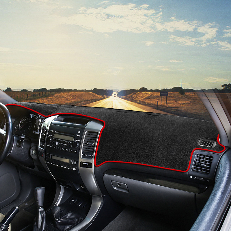 Dashboard Carpet For Protection and Heat Resistance Toyota Land Cruiser Prado 2005 Black Color