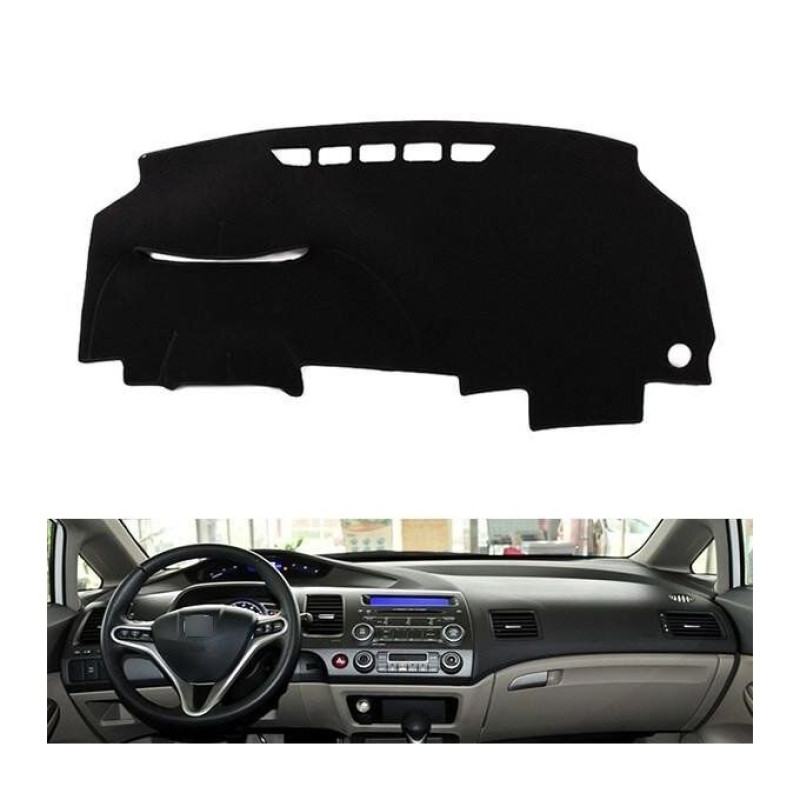 Dashboard Mat Velvet For Protection and Heat Resistance HONDA CIVIC 2008-11 Black Color
