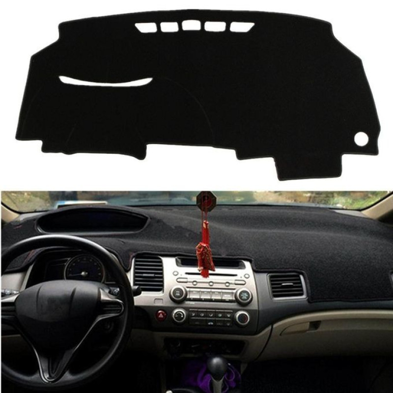Dashboard Mat Velvet For Protection and Heat Resistance HONDA CIVIC 2008-11 Black Color