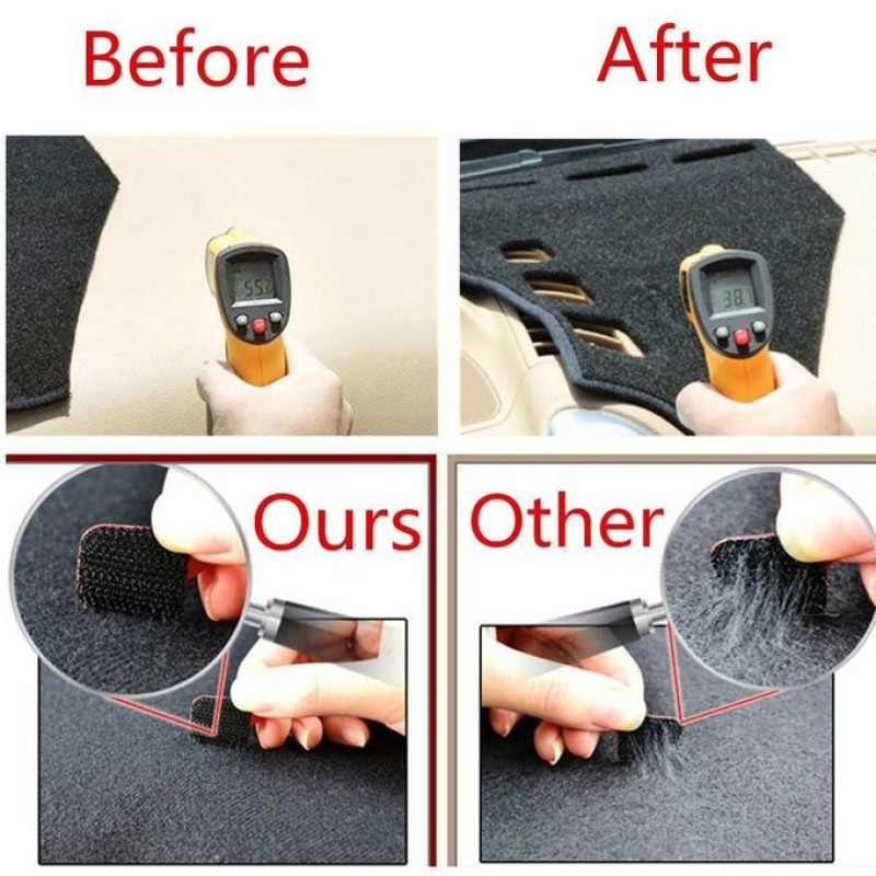 Dashboard Mat Velvet For Protection and Heat Resistance HONDA CIVIC 2008-11 Black Color