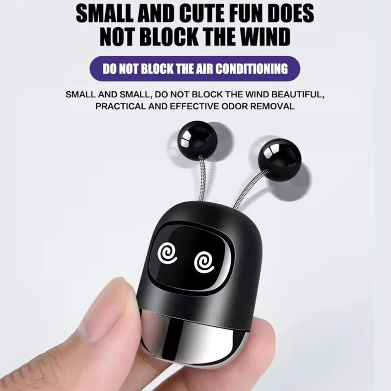 Car Aroma Diffuser Auto Cute Robot Air Freshener | Car Accessories | Shopright.pk