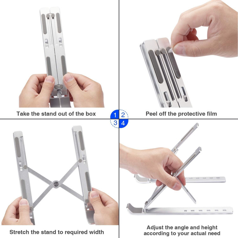 Foldable Laptop & Tablet Holder Stand-18 Inch Laptop Stand 