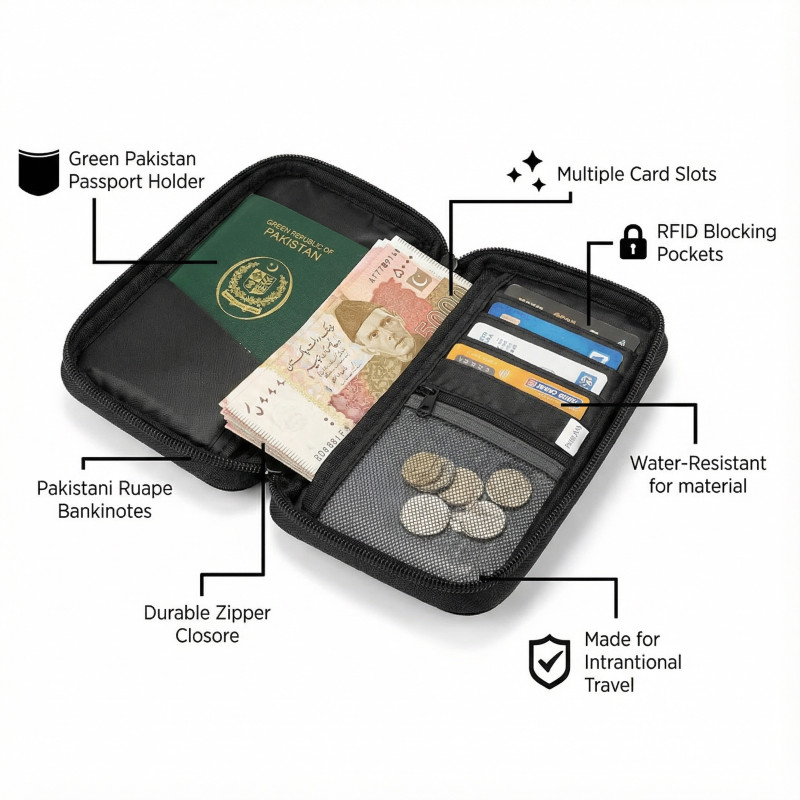 Travel Mate Passport Pouch Bag