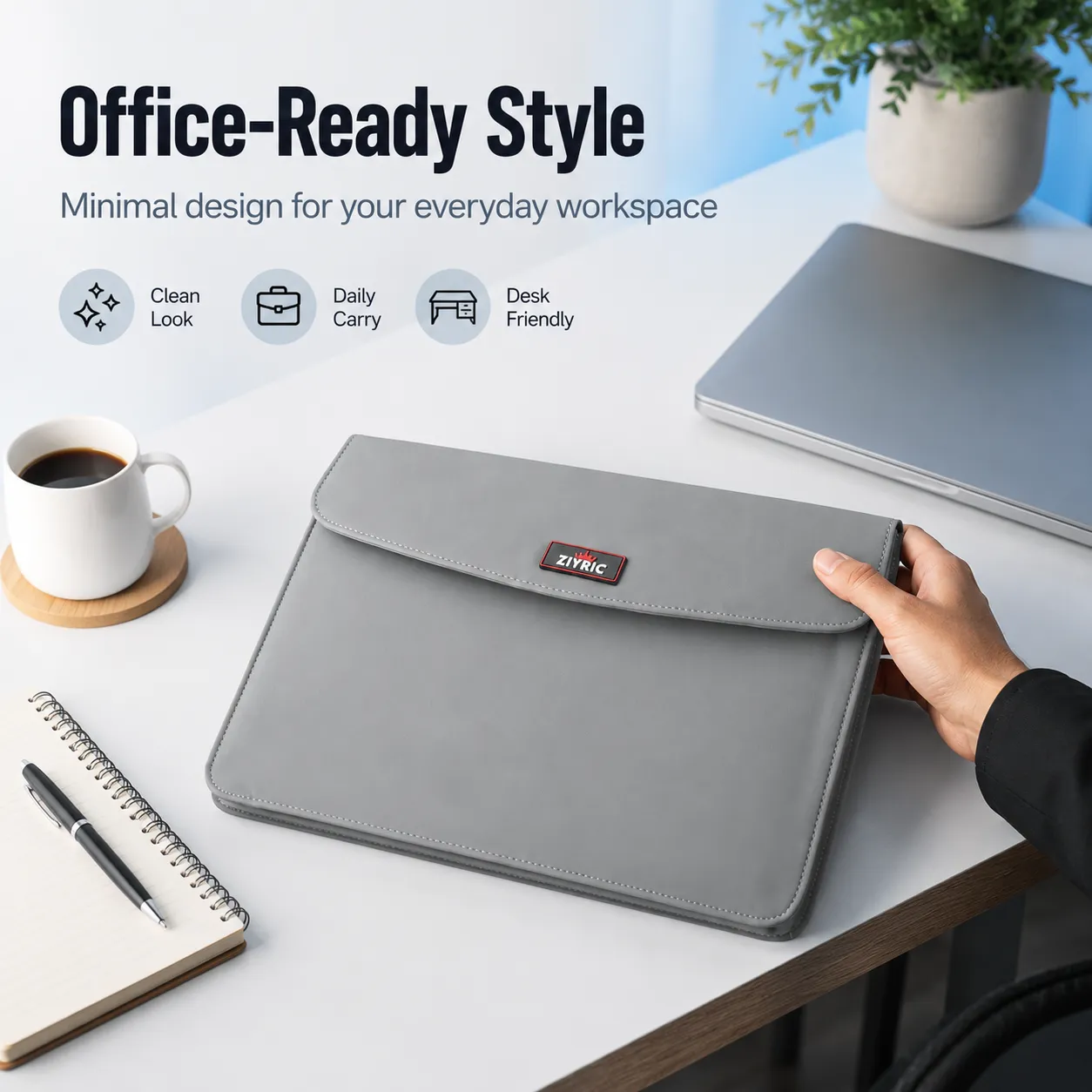 iProfessional PU Laptop Sleeve with Power Organizer Pouch – Stylish & Protective Case