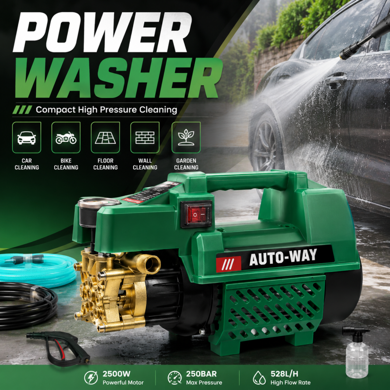 Portable Pressure Washer Pump for Car & Home Cleaning