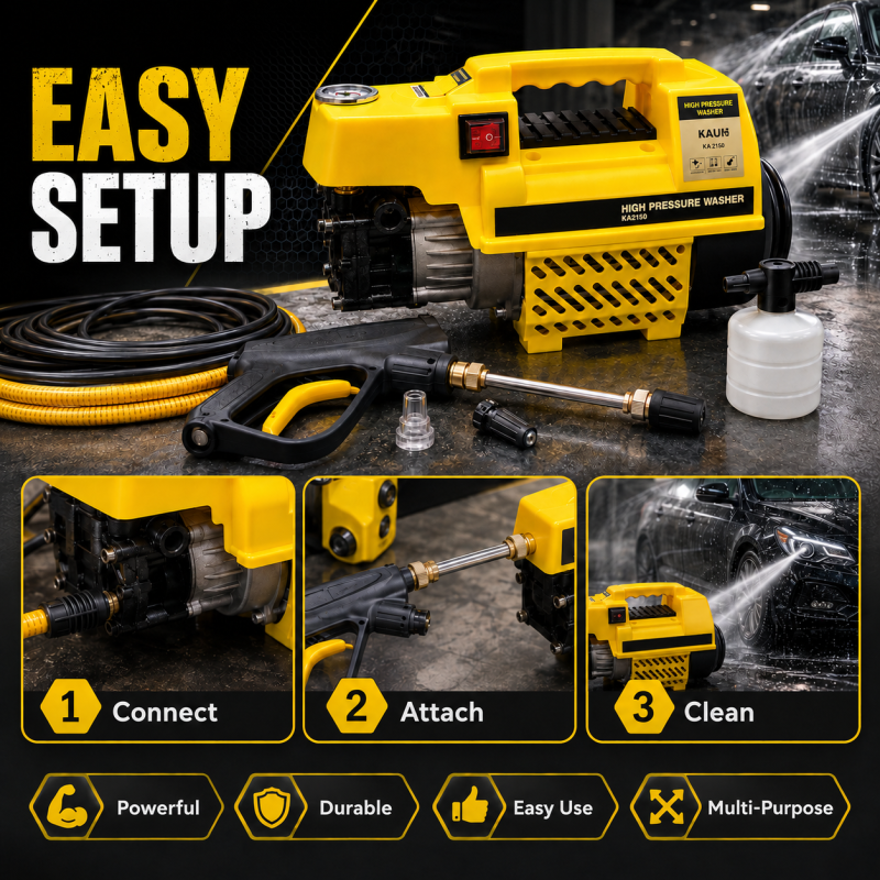 1150W Portable Pressure Washer Pump for Car & Home Cleaning