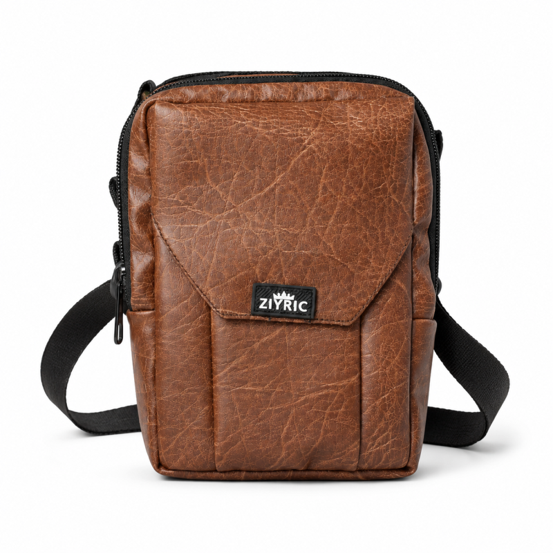 Ziyric Crossbody Shoulder Bag- Genuine Leather | Travel Accessories | Shopright.pk