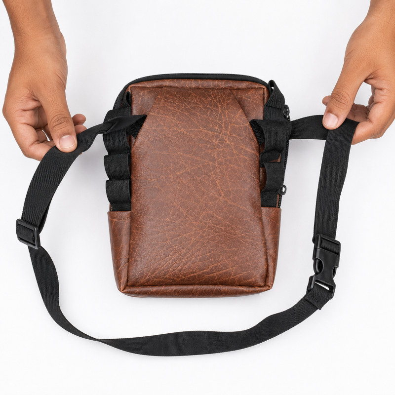Ziyric Crossbody Shoulder Bag- Genuine Leather | Travel Accessories | Shopright.pk