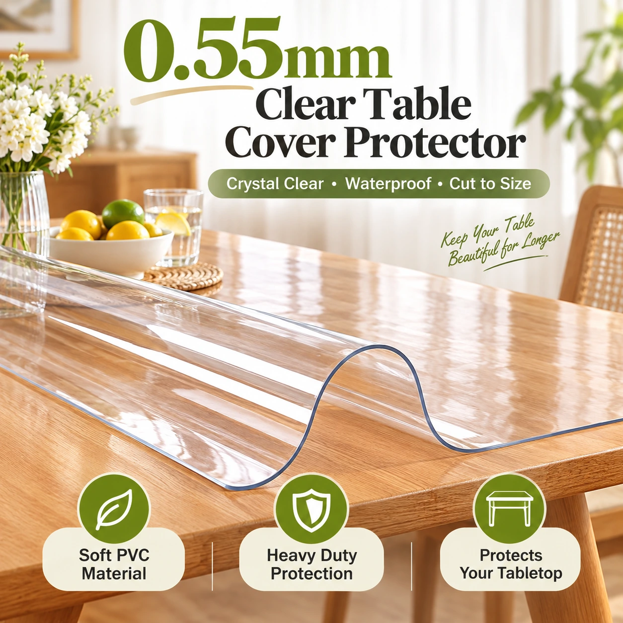 Transparent Protective Sheet Cover | Waterproof Wall Protection