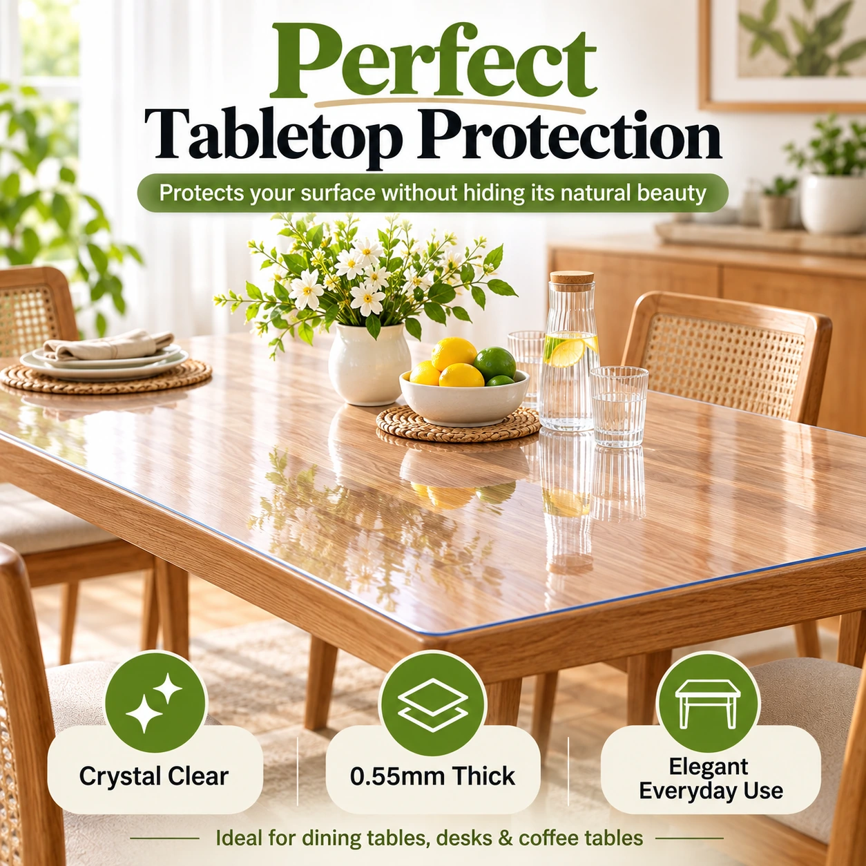 Transparent Protective Sheet Cover | Waterproof Wall Protection