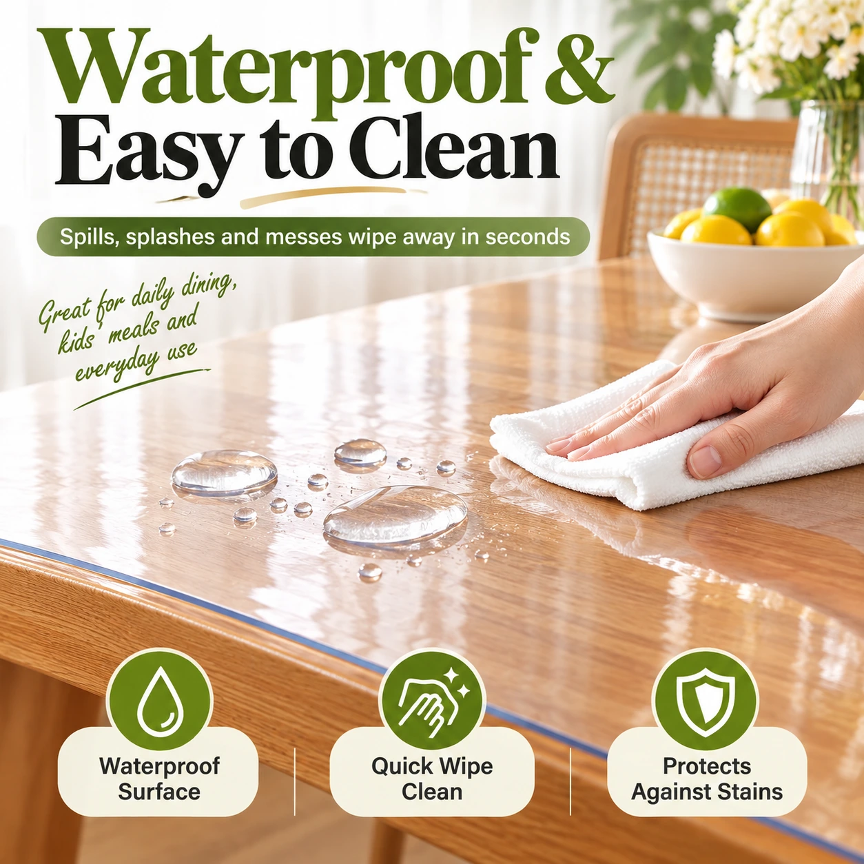 Transparent Protective Sheet Cover | Waterproof Wall Protection