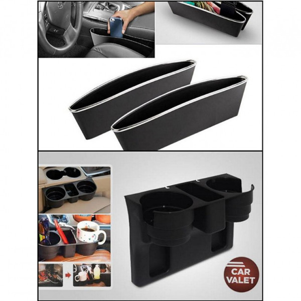 Pack Of 2 Car Valet Organizer & Car Catch