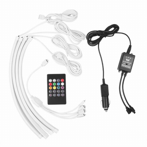 Car Interior Atmosphere Remote Control Light Decor Lamp