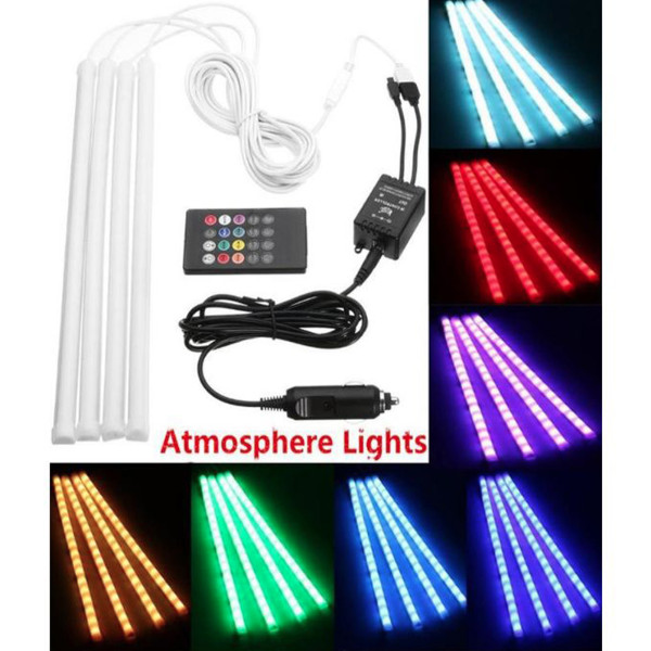 Car Interior Atmosphere Remote Control Light Decor Lamp