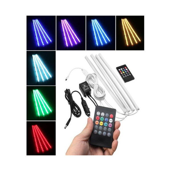 Car Interior Atmosphere Remote Control Light Decor Lamp