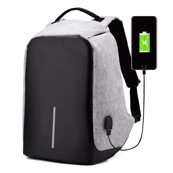 Anti Theft Usb Charging Travel Backpack With Free Powerbank