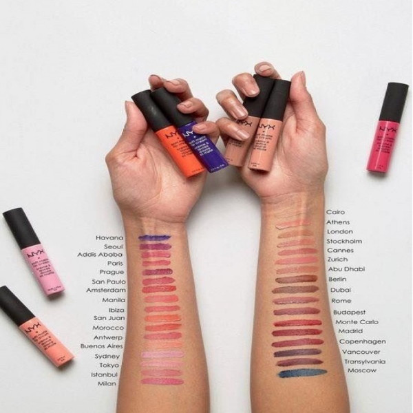 Nyx Soft 36 Shades Lip Cream Matte Lipstick Vault