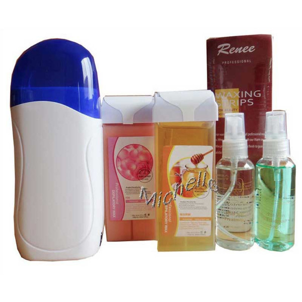 Roll-On Hair Removal Depiliatory Wax Heater Starter Kit