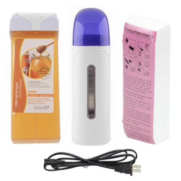 Roll-On Hair Removal Depiliatory Wax Heater Starter Kit