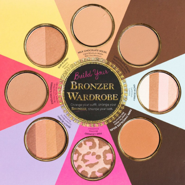 Too Face Bronzer Studio 8 Colors Highlighter Palette For Face & Body