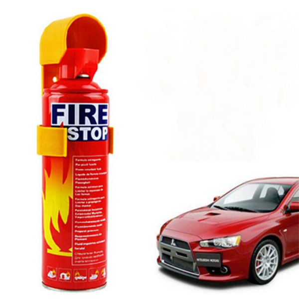 Car Fire Extinguisher, Booster Cables And Towing Rope
