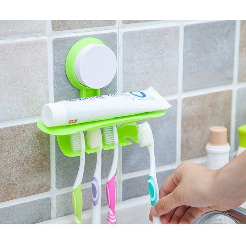 Rack Sticker Toothbrush Rack Co Toothpaste And Toothbrush Storage Rack (Buy 1 & Get 1 Free) | ShopRight ...