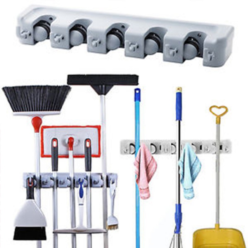 Wall Mounted Rack Ideal For Broom Mop (Buy 1 & Get 1 Free)