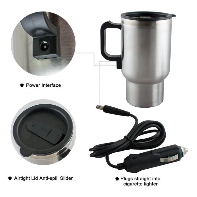Car Tea-Coffee Electric Mug And Car Valet Organizer