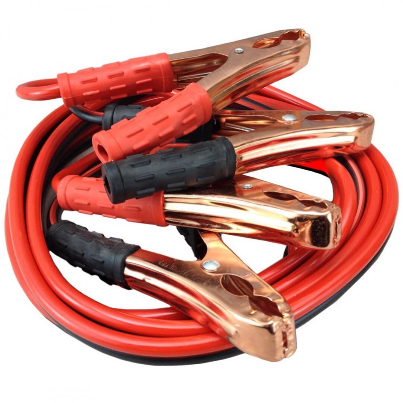 Car Fire Extinguisher, Booster Cables And Towing Rope