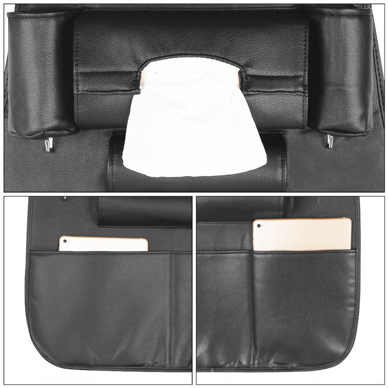 Leather Back Seat Organizer Pack of 02