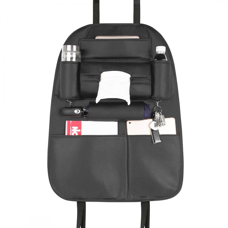 Leather Back Seat Organizer Pack of 02