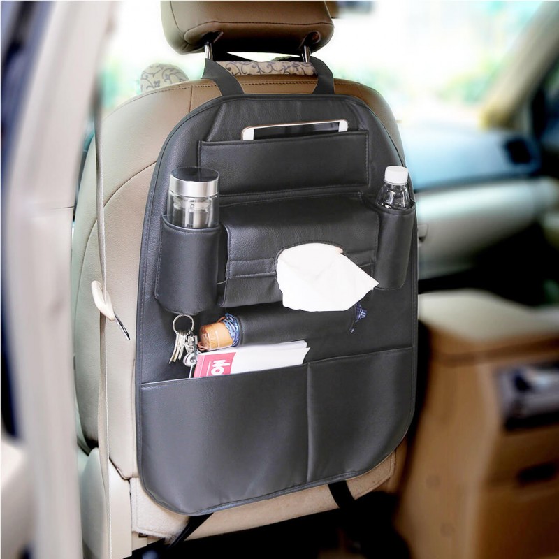 Leather Back Seat Organizer Pack of 02
