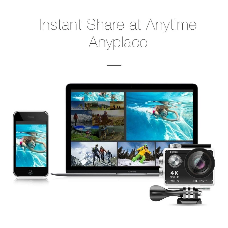 Action Sports Camera 4K WiFi | Capture Thrilling Moments in High-Resolution