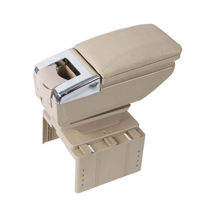 Car Hand Rest Storage Box And Leather Back Seat Cover (Buy 01 & Get 01 Free)