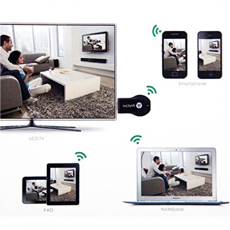 Any Cast Hdmi Wifi Dongle M4 Plus 1080p