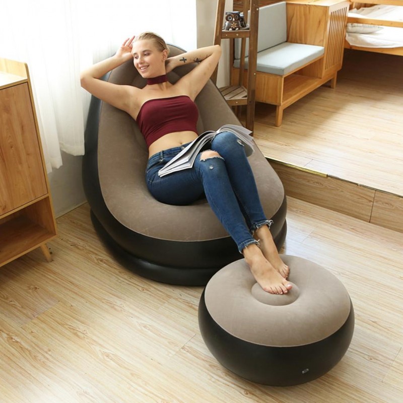 Inflatable Sofa With Stool